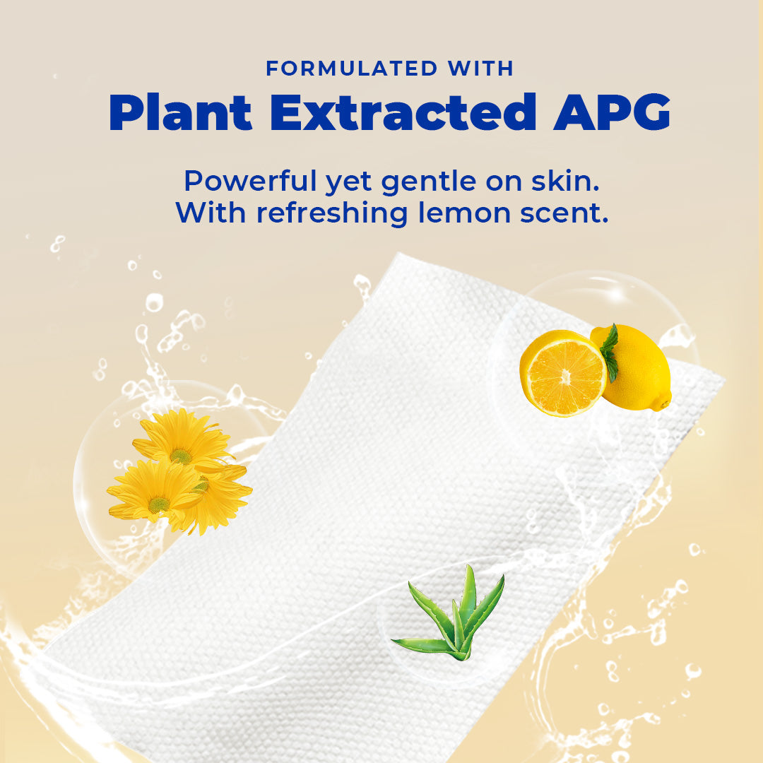 [CARTON DEAL] Alcean Thicker & Larger Kitchen Wipes (40 Wipes x 12 Packs)