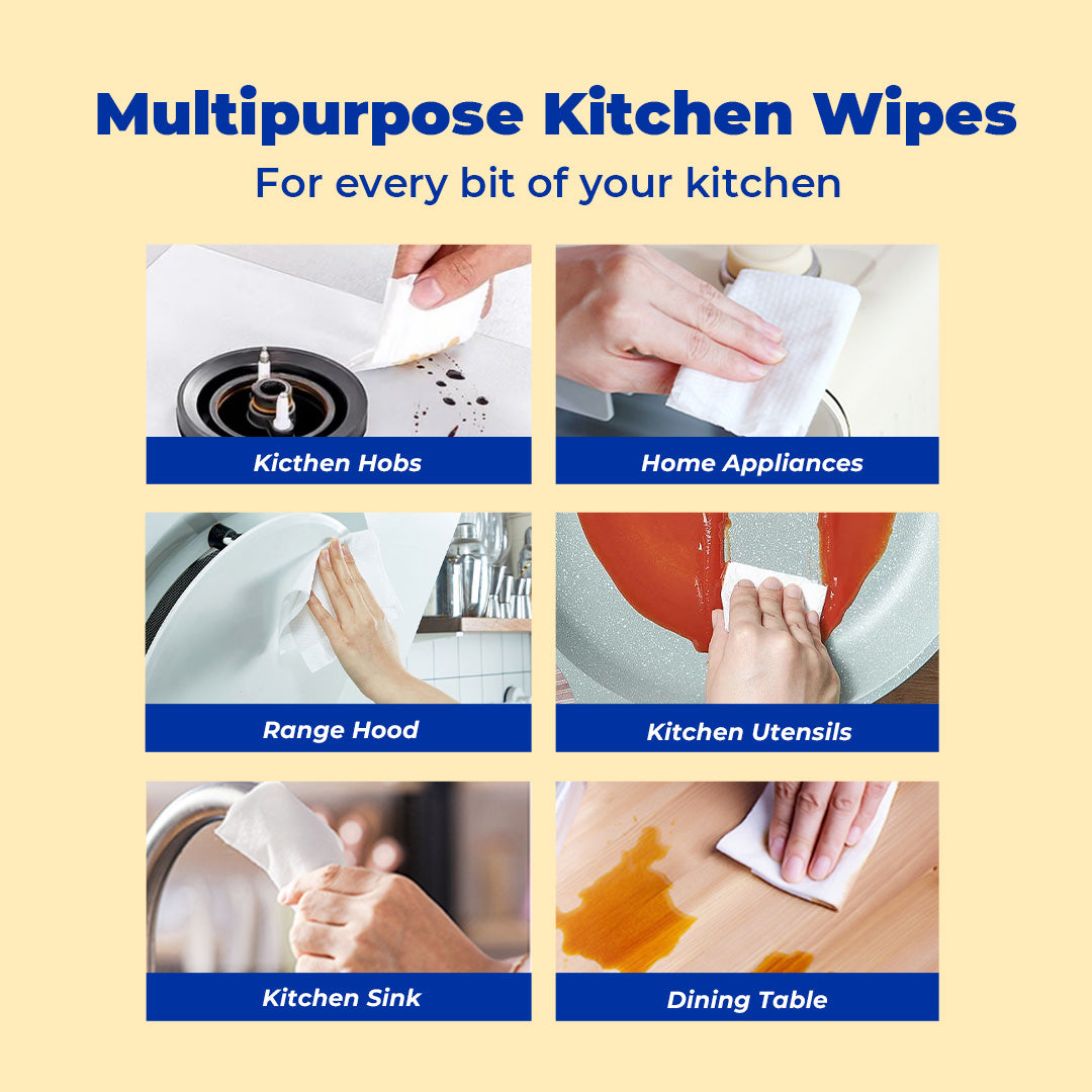[CARTON DEAL] Alcean Thicker & Larger Kitchen Wipes (40 Wipes x 12 Packs)