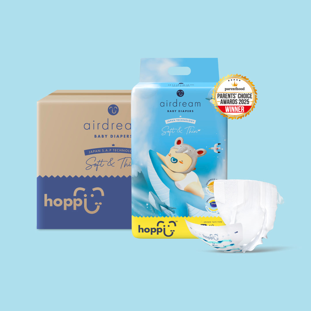 [CARTON DEAL] Hoppi AirDream Diapers 2mm Ultracore Technology