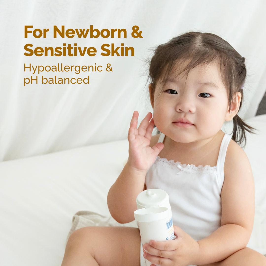 [2-in-1 COMBO] Natural Oats Baby Bath (500ml) & Natural Oats Baby Lotion (250ml)
