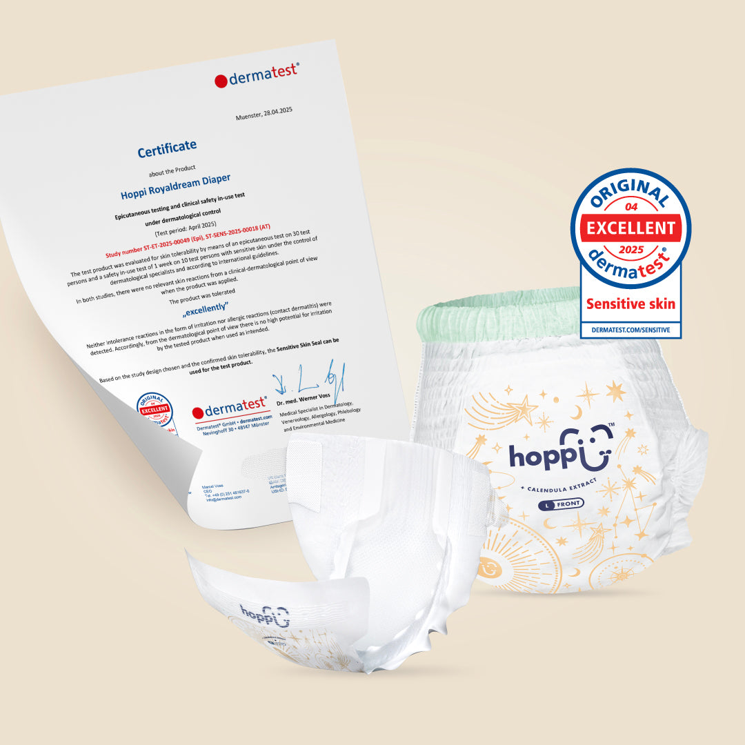 Hoppi RoyalDream Diapers 100% 7 Chemicals-Free