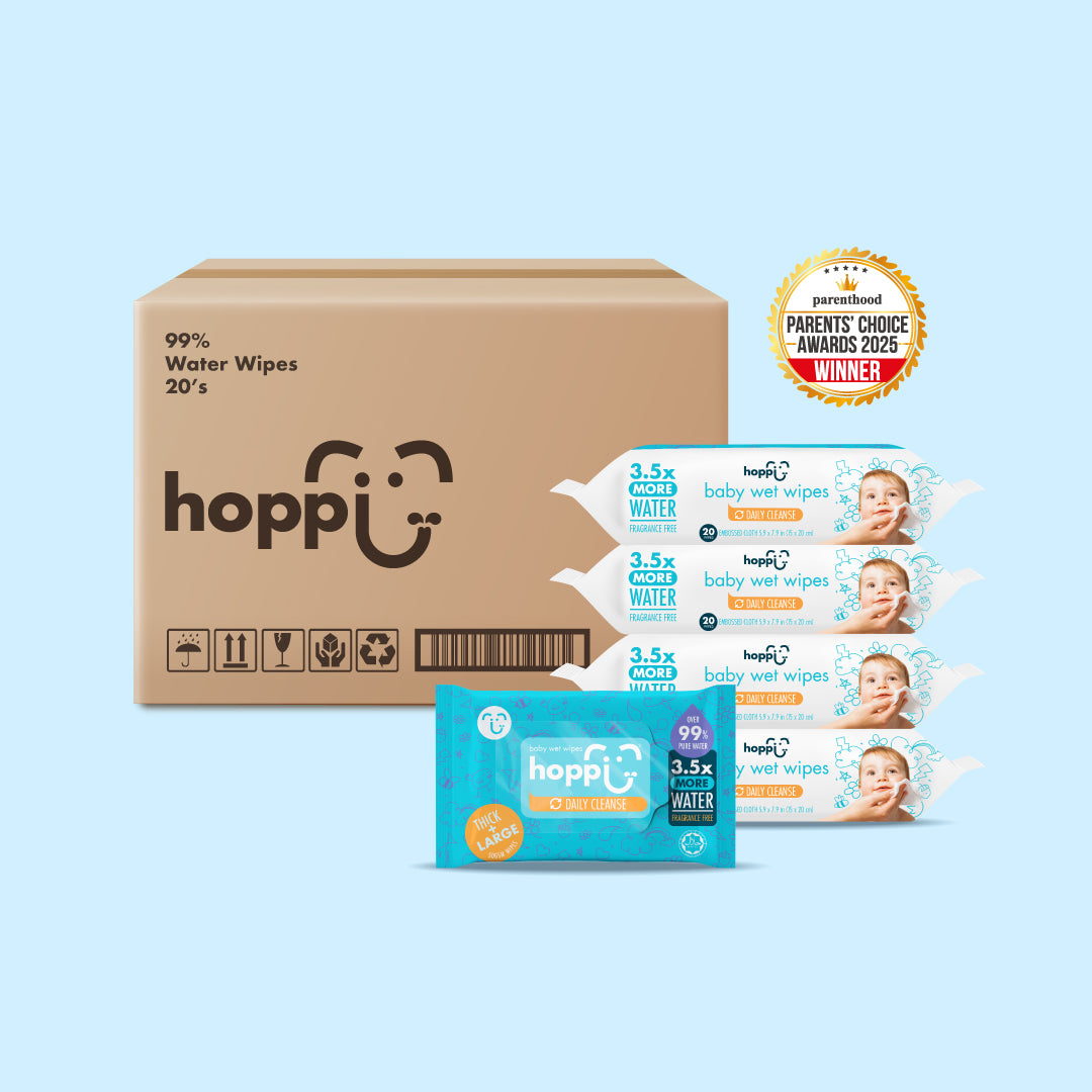 [CARTON DEAL] Hoppi Baby Wet Wipes (20 Wipes x 25 Packs)