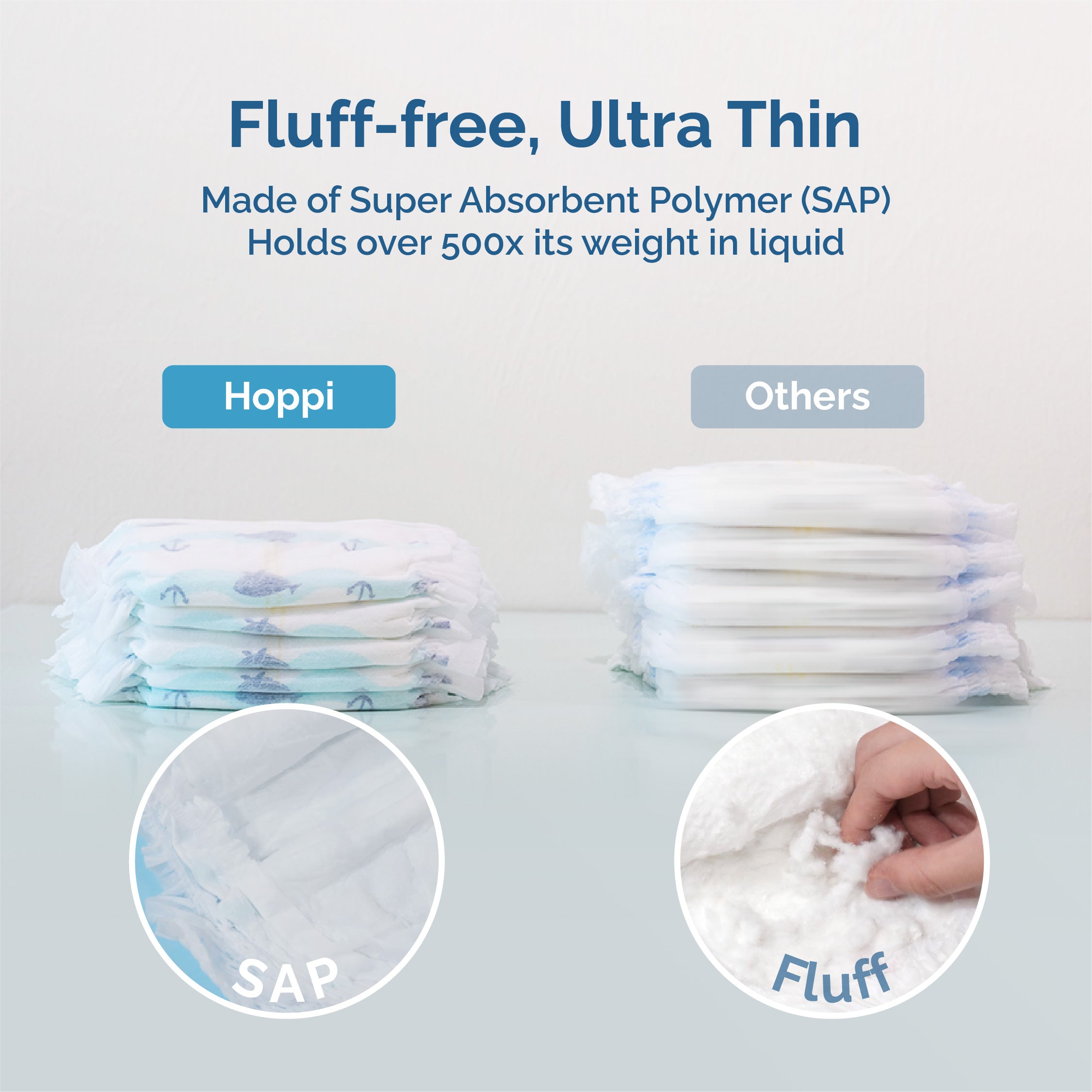 [TRAVEL PACK] Hoppi AirDream Diapers