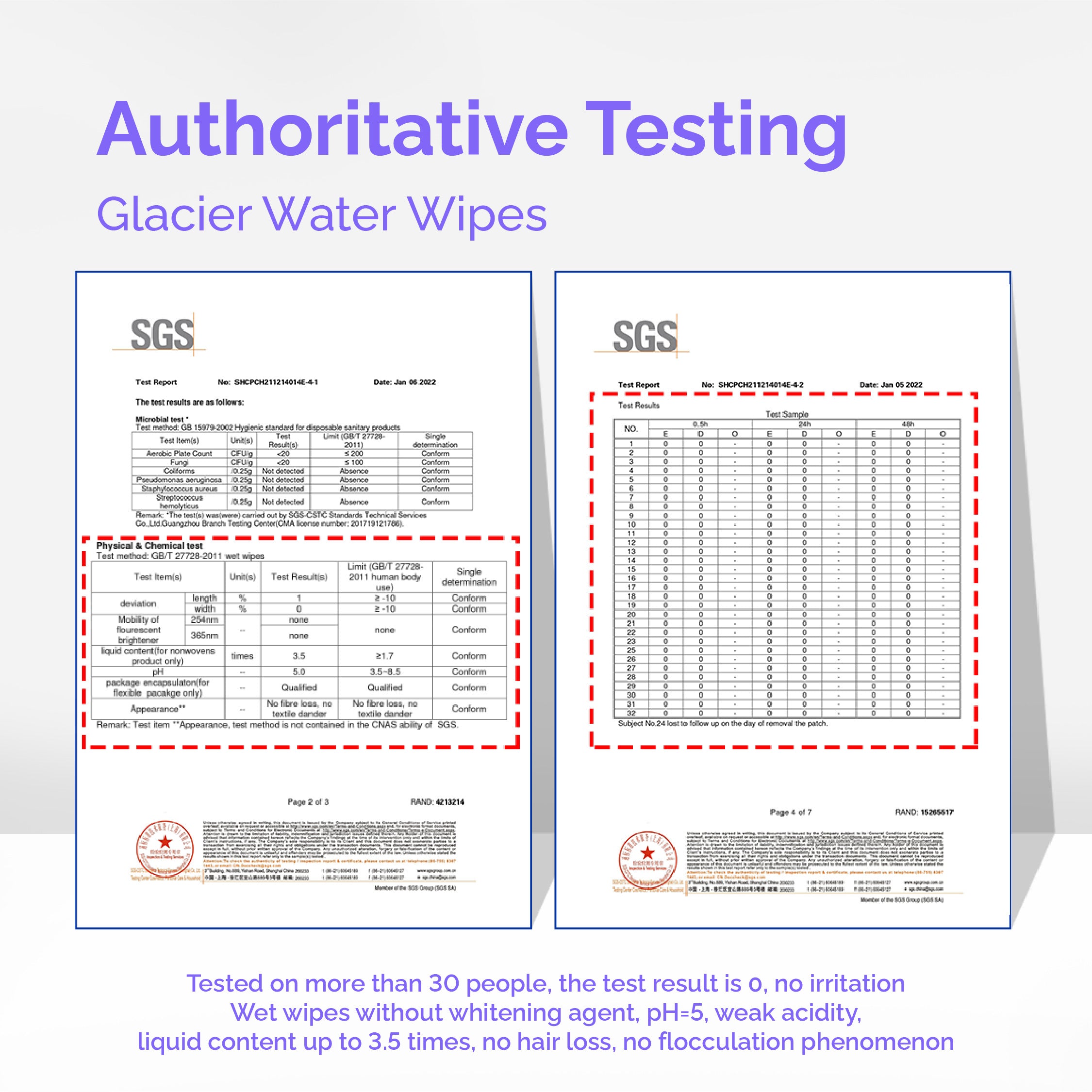 Hoppi Glacier Water Wipes (20 Wipes x 5 Packs)