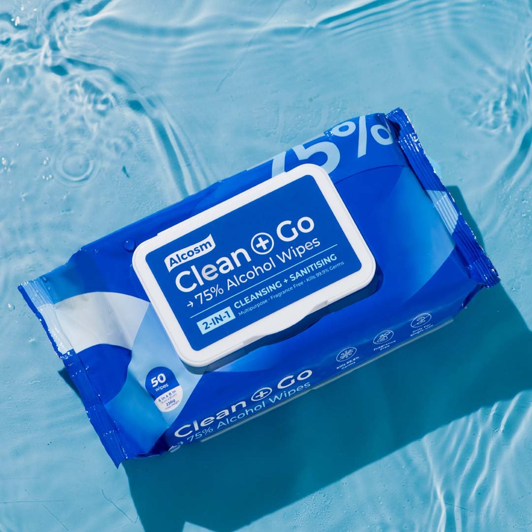 [CARTON DEAL] Alcean 75% Classic Alcohol Wipes (50 Wipes x 8 Bundles x 3 Packs)
